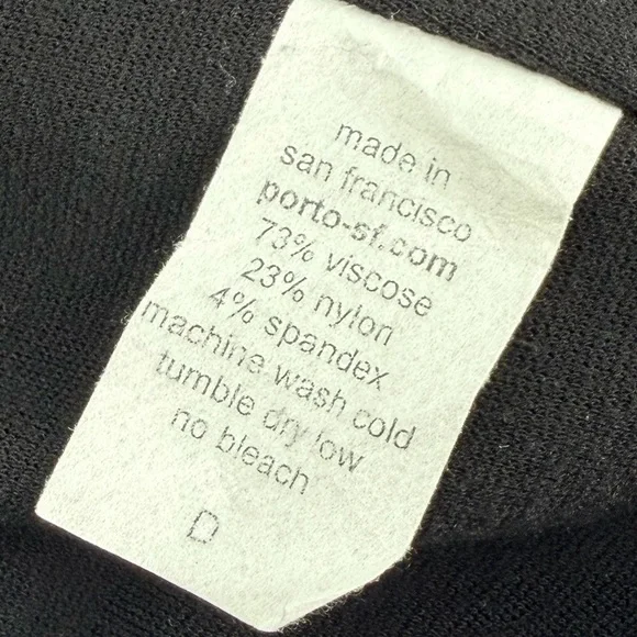 Porto Black Asymmetrical Button Jacket Lagenlook Porto 0 XS Art to wear - Picture 4 of 5